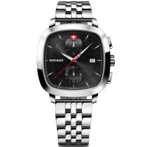 Wenger 01.1933.101 Reloj Hombre Vintage Clásico Cronógrafo 40mm 5ATM