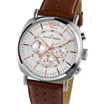 Jacques Lemans 1-1645D Lugano Cronágrafo Reloj Hombre 