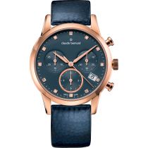Claude Bernard 10231-37R-BUIPR1 Reloj Mujer Clásico Cronógrafo 35mm 5ATM 