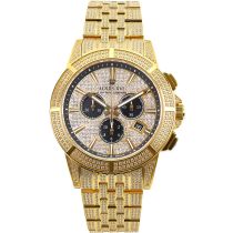 Louis XVI LXVI1123 Majeste Iced Out Cronografo Reloj Hombre 43mm 5ATM