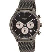 Boccia 3750-06 Reloj Hombres Crono Titanio 41mm 5ATM