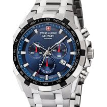 Swiss Alpine Military 7043.9235 cristal de zafiro crono