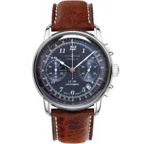 Zeppelin 7614-3 Cronografo LZ126 Los Angeles 43mm Reloj Hombre 5ATM