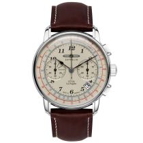Zeppelin 7614-5 LZ-126 Cronografo 43mm Reloj Hombre 5ATM
