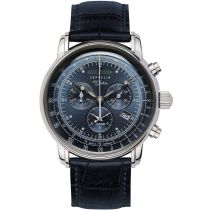 Zeppelin 7680-3 100 Años de Zeppelin Cronografo de la alarma Reloj Hombre 