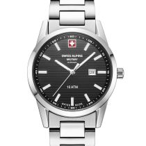 Swiss Alpine Military 7767.1137 Reloj Mujer Argos plata negro 34mm 10ATM