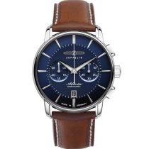 Zeppelin 8422-3 Atlantic Automatico Cronografo 42 mm Reloj Hombre 5ATM