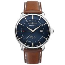 Zeppelin 8442-3 Atlantic GMT Reloj Hombre 40mm 5ATM