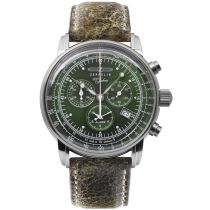 Zeppelin 8680-4 100 años Cronografo Reloj Hombre 42mm 5ATM
