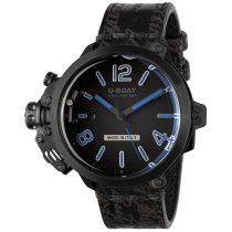 U-Boat 8806 Capsule 50 mm PVD BK BL Automático Reloj Hombre 10ATM