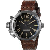 U-Boat 8809 Capsule 45 mm SS BK BE Automático Reloj Hombre 10ATM