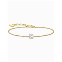 Thomas Sabo A2156-414-14-L19V Pulsera chapada en oro con circonita blanca