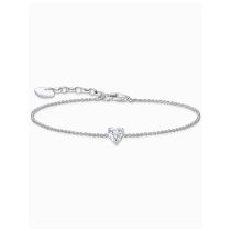 Thomas Sabo A2157-051-14-L19V Pulsera de plata con corazón de circonita blanca