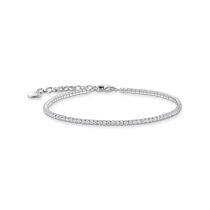 Thomas Sabo A2168-051-14-L19V Pulsera tenis plata con piedras blancas