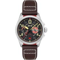 AVI-8 AV-4089-09 Reloj Hombre Spitfire Lock Cronografo 42mm 5ATM