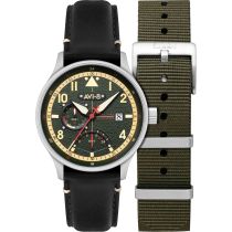 AVI-8 AV-4101-0A Reloj Hombre Hawker Hurricane McKellar Hora dual 44mm 5ATM