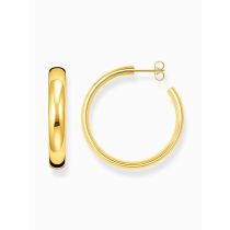 Thomas Sabo CR640-413-39 Pendientes de aro chapados en oro Chunky 36 mm Mujer