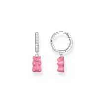 Thomas Sabo CR726-052-9 Pendientes de aro sencillo de plata con oso de oro rosa 28,0 mm para señora
