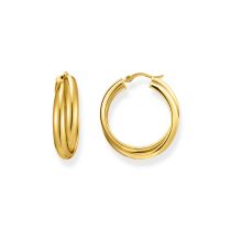 Thomas Sabo CR738-413-39 Bold - Aros dorados 27,0 mm diseño entrelazado para señora