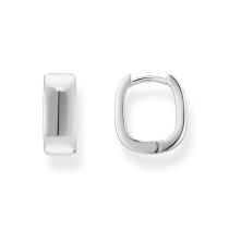 Thomas Sabo CR743-001-21 Bold - Pendientes Chunky cuadrado plata 13,4 mm señora