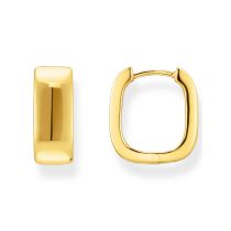 Thomas Sabo CR744-413-39 Bold - Pendientes cuadrados bañados en oro 16,5 mm señora