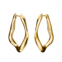 Thomas Sabo CR755-413-39 Pendientes de Aro grande Natural Beauty chapado en Oro Mujer