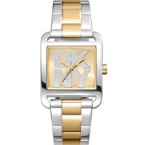 DKNY DK1L001M0075 Reloj Mujer City Maxi Two Tone Plata 37mm 3ATM