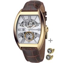 Earnshaw ES-8015-03 Set-Culfflinks Holborn Gent's Automatico Reloj Hombre