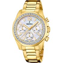 Festina F20609/1 Boyfriend Cronografo Reloj Mujer 38mm 10ATM