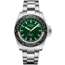 Rotary GB05370/78 Henley World Timer Reloj Hombre 41mm 10ATM