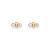Thomas Sabo H2281-414-9 Pendientes de oro con ónix rosa, mujer