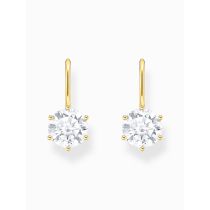 Thomas Sabo H2287-414-14 Pendiente chapado en oro con circonita blanca grande Señoras