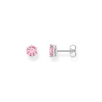 Thomas Sabo H2301-051-9 Pendientes de plata con piedra talla brillante rosa 6,0 mm para señora