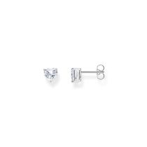 Thomas Sabo H2306-051-14 Pendiente halo de plata con piedra blanca en forma de corazón 7,0 mm para señora