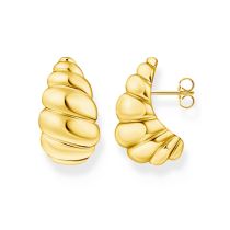 Thomas Sabo H2326-413-39 Pendientes de formas orgánicas chapado en oro Señoras