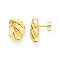 Thomas Sabo H2327-413-39 Pendientes de formas orgánicas chapado en oro Señoras