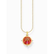 Thomas Sabo KE2204-471-7-L45V Collar dorado con colgante de palma, señora