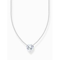 Thomas Sabo KE2211-051-14-L45V Collar de plata con colgante de corazón blanco, señora