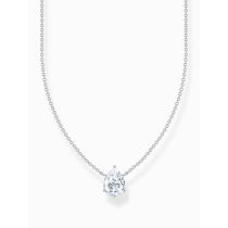 Thomas Sabo KE2213-051-14-L45V Collar de plata con colgante de gota blanca, señora