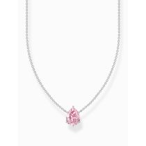 Thomas Sabo KE2213-051-9-L45V Collar de plata con colgante de gota rosa, señora
