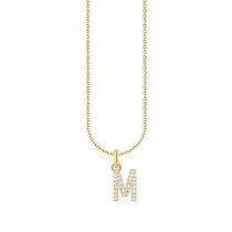 Thomas Sabo KE2252-414-14-L45V Cadena dorada letra M señora