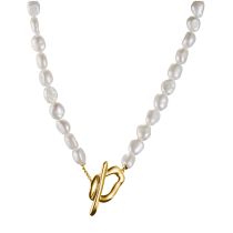 Thomas Sabo KE2320-430-14-L45 Collar de Perlas Natural Beauty chapado en Oro Mujer