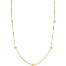 ANIA HAIE NAU001-07YG Oro Beaded Collar de mujer Oro 14K, ajustable