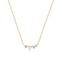 ANIA HAIE NAU003-02YG Radiance Collar de mujer Oro 14K, ajustable
