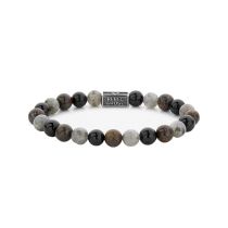 Rebel & Rose Pulsera Mix Brown 925 RR-8S007-S-L+ Hombre