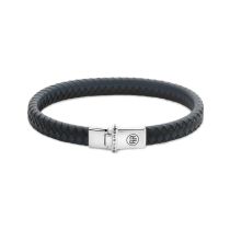 Rebel & Rose RR-L0178-S-M Pulsera Small Braided Negro&Blue