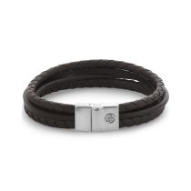 Rebel & Rose RR-M0055-S-L Pulsera Full Metal Premium Combo 12mm Brown