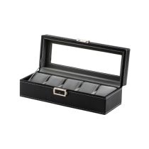 Rothenschild caja de reloj RS-1679-5BK para 5 relojes negro