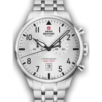 Swiss Military SM34098.02 Vintage Cronografo Reloj Hombre 43mm 10ATM