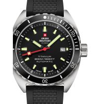 Swiss Military SMA34100.06 Diver Titanio Automatico Reloj Hombre 42mm 30ATM
